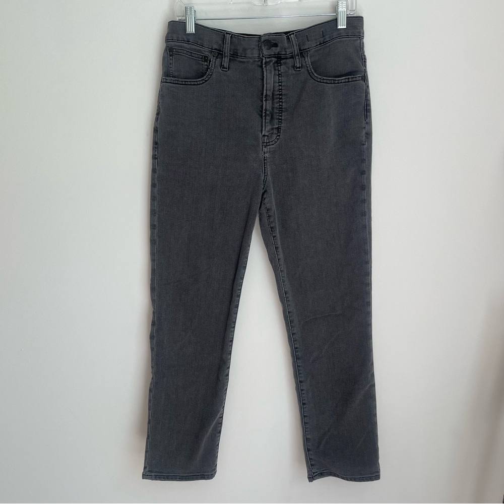 Madewell Jeans The Perfect Vintage Milbery Wash Gray Straight Pants size 30